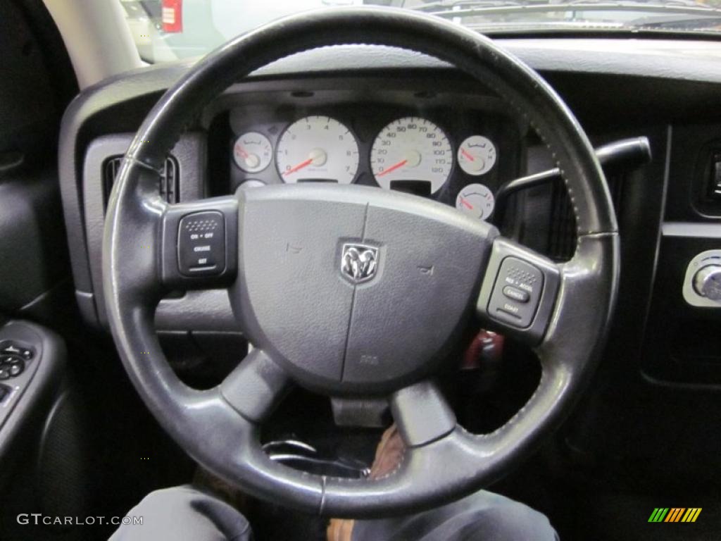 2004 Dodge Ram 1500 Sport Regular Cab Dark Slate Gray Steering Wheel Photo #42407871