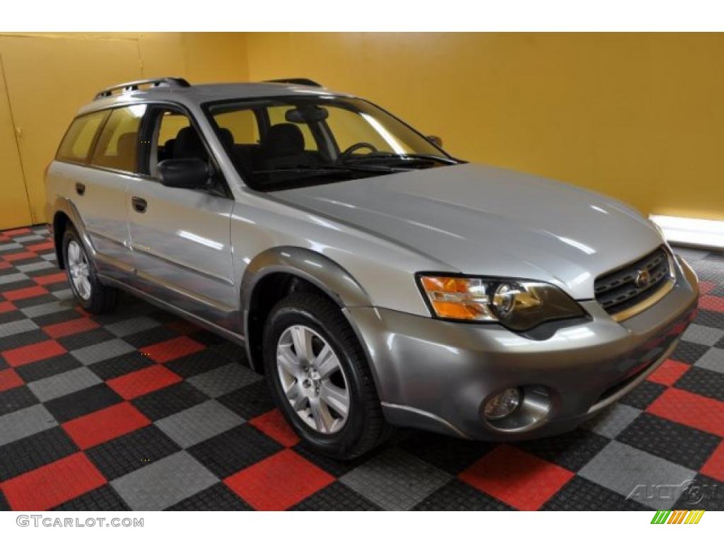 2005 Outback 2.5i Wagon - Brilliant Silver Metallic / Off Black photo #1