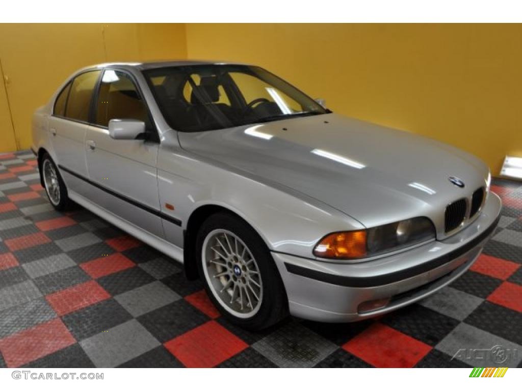 1999 5 Series 540i Sedan - Titanium Silver Metallic / Black photo #1