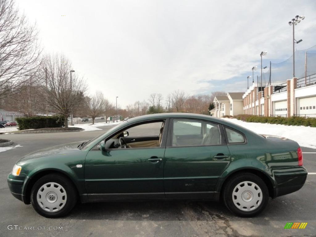 2001 Passat GLS Sedan - Pine Green Metallic / Beige photo #3