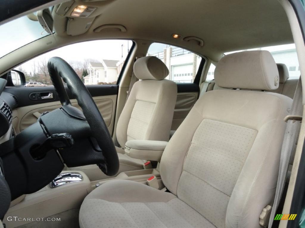 2001 Passat GLS Sedan - Pine Green Metallic / Beige photo #10