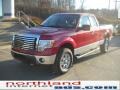 2010 Red Candy Metallic Ford F150 XLT SuperCab 4x4  photo #2