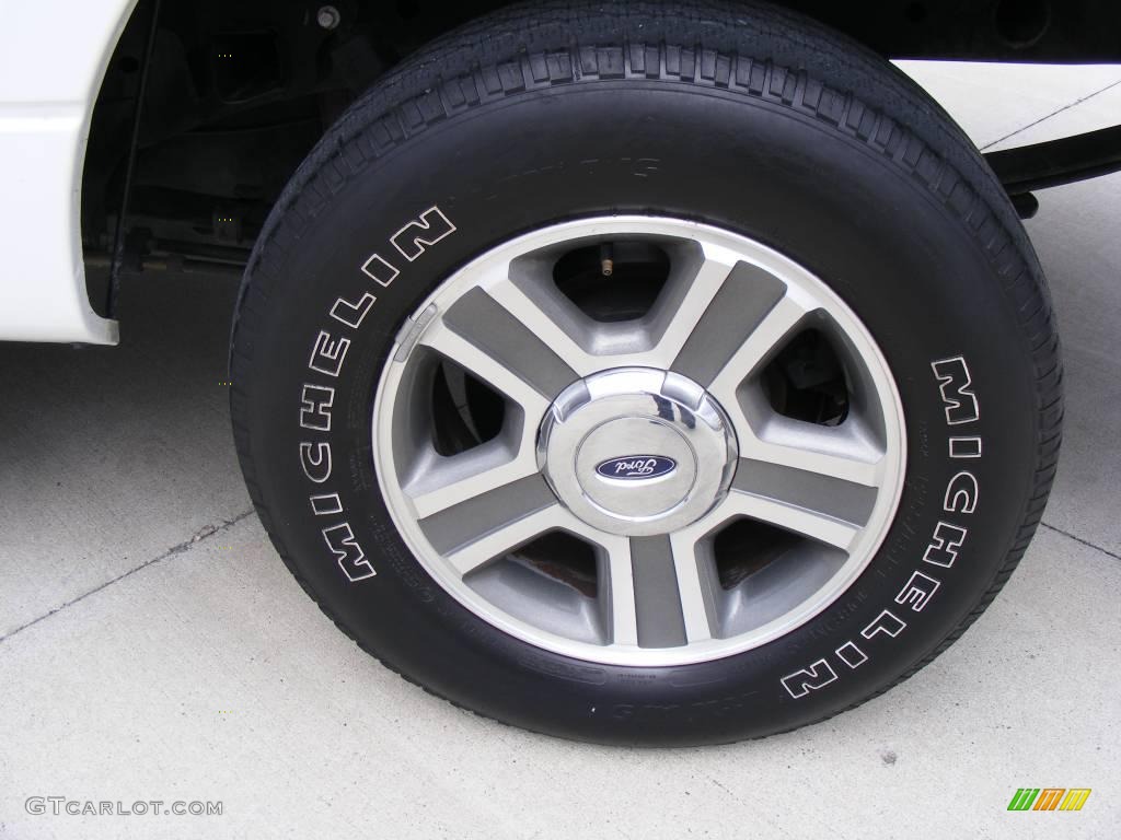 2006 F150 XLT SuperCrew - Oxford White / Medium/Dark Flint photo #14