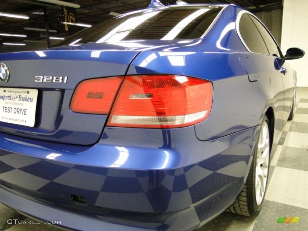 2007 3 Series 328i Coupe - Montego Blue Metallic / Black photo #11