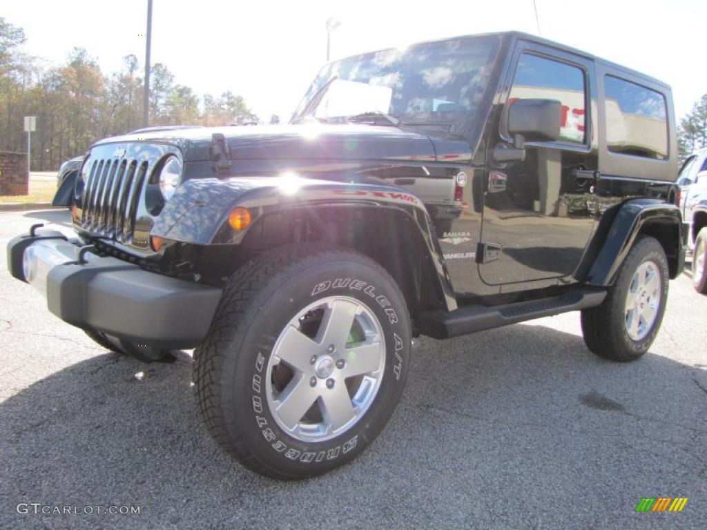 2010 Wrangler Sahara 4x4 - Black / Dark Slate Gray/Medium Slate Gray photo #3