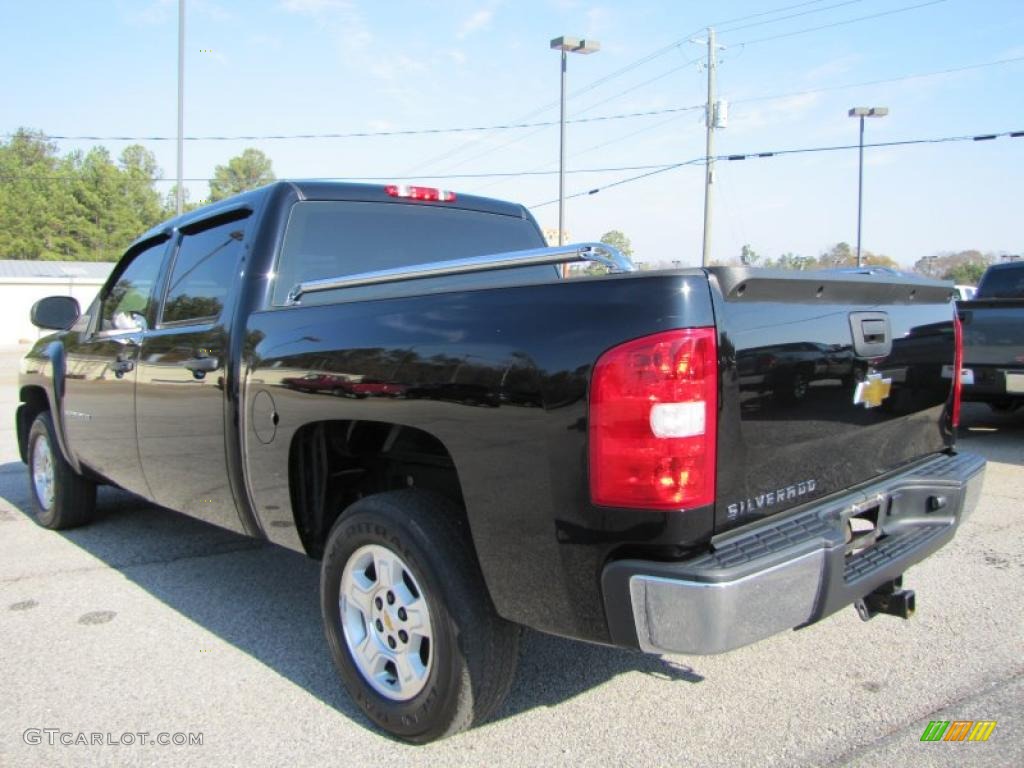 Black 2009 Chevrolet Silverado 1500 Crew Cab Exterior Photo #42421076