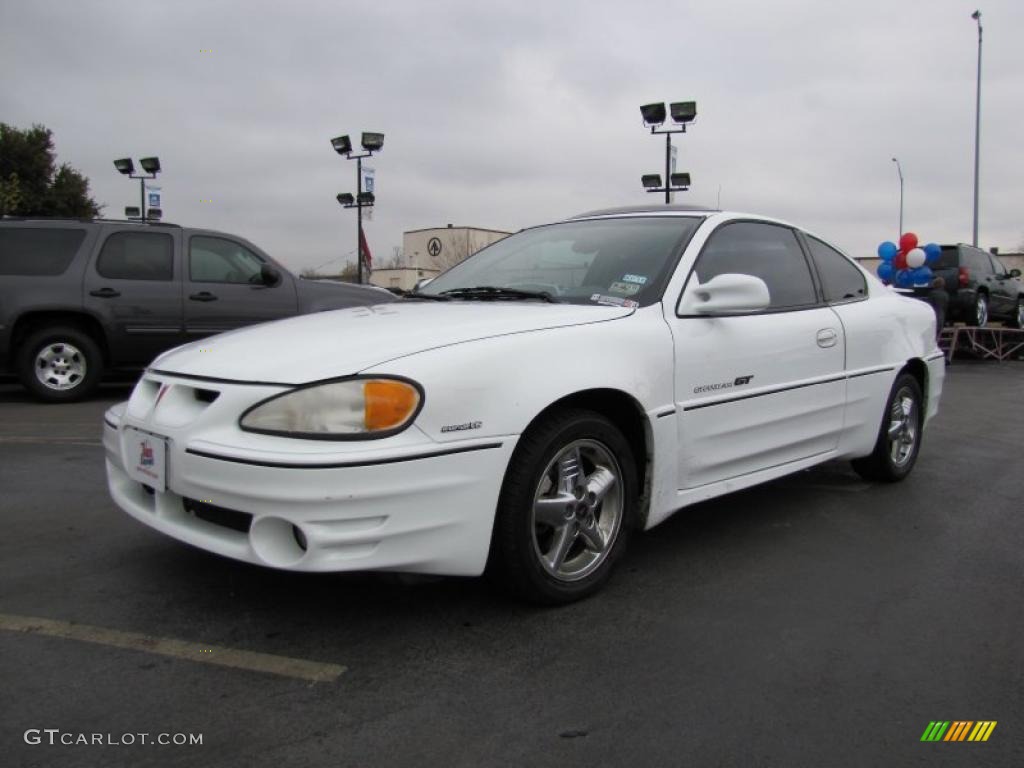 2000 Grand Am GT Coupe - Arctic White / Dark Pewter photo #3