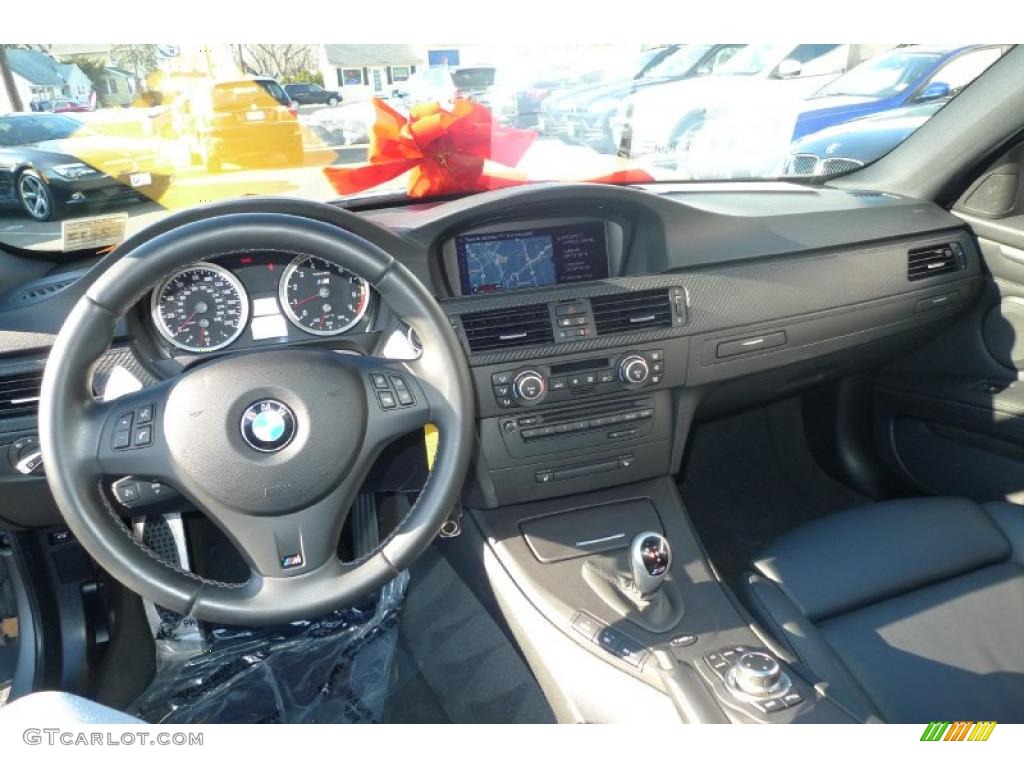 2009 BMW M3 Coupe Black Novillo Leather Dashboard Photo #42421820