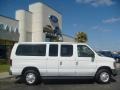 2008 Oxford White Ford E Series Van E350 Super Duty XLT Passenger  photo #2