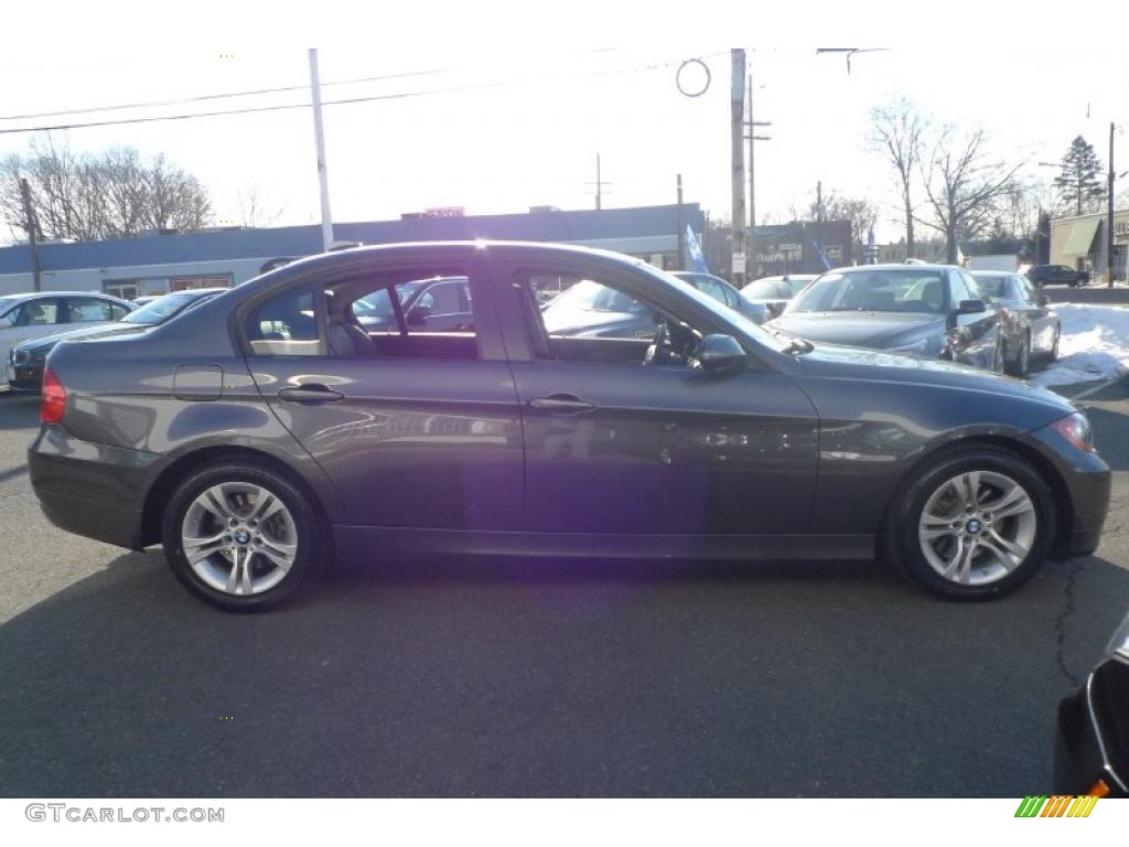 2008 3 Series 328xi Sedan - Sparkling Graphite Metallic / Black photo #10