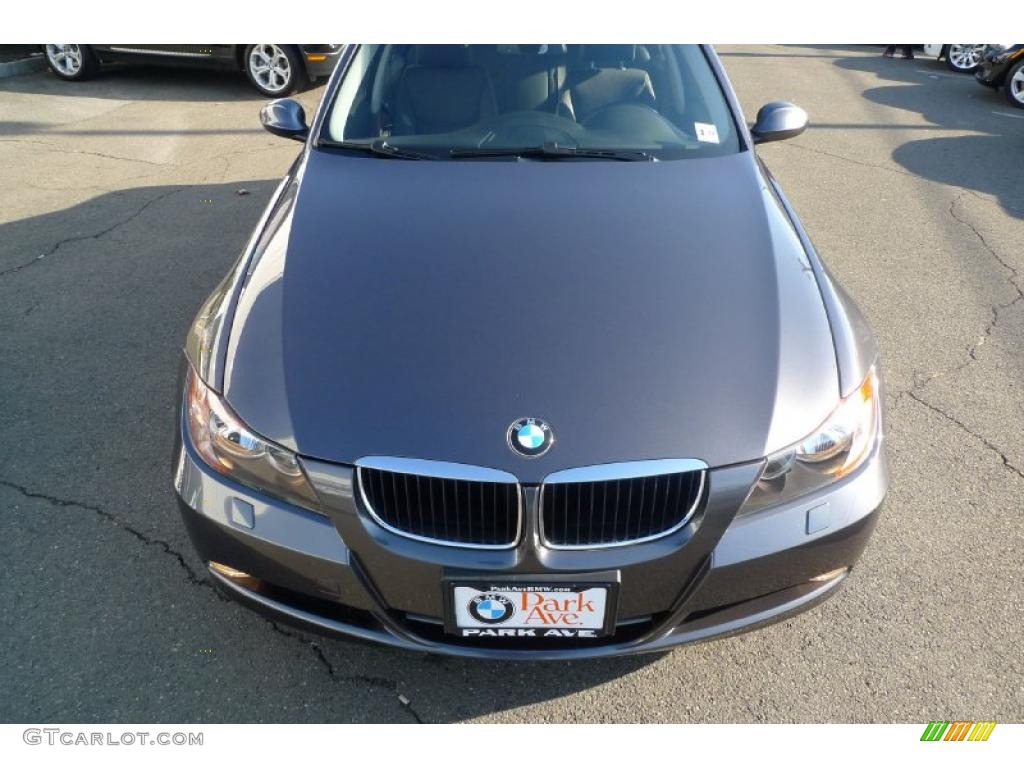 2008 3 Series 328xi Sedan - Sparkling Graphite Metallic / Black photo #11