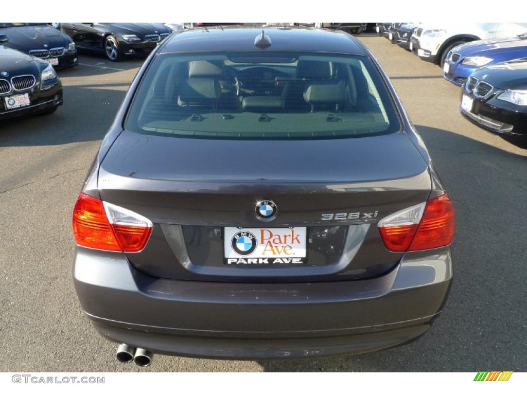 2008 3 Series 328xi Sedan - Sparkling Graphite Metallic / Black photo #12