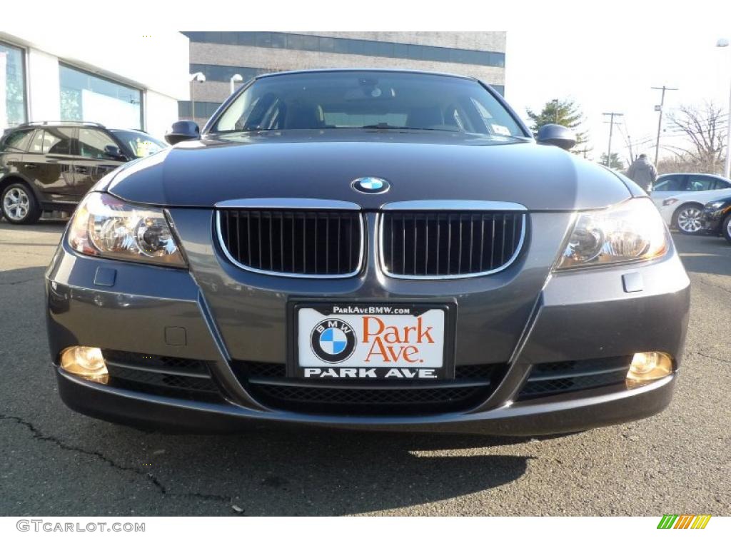 2008 3 Series 328xi Sedan - Sparkling Graphite Metallic / Black photo #13