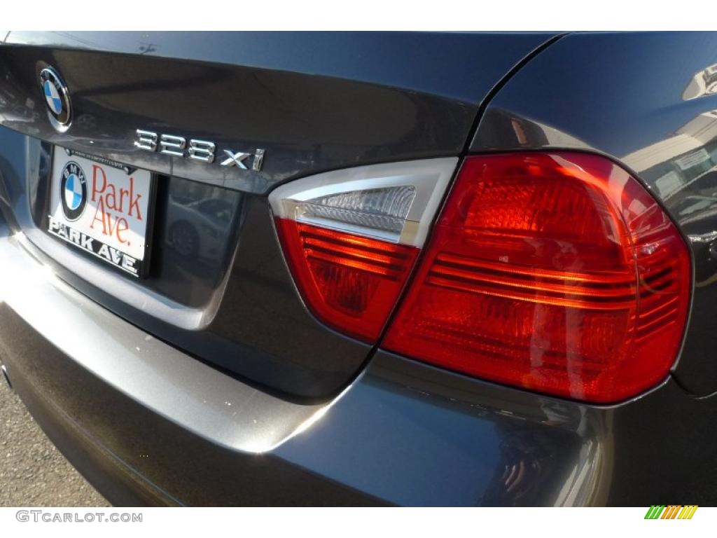 2008 3 Series 328xi Sedan - Sparkling Graphite Metallic / Black photo #16