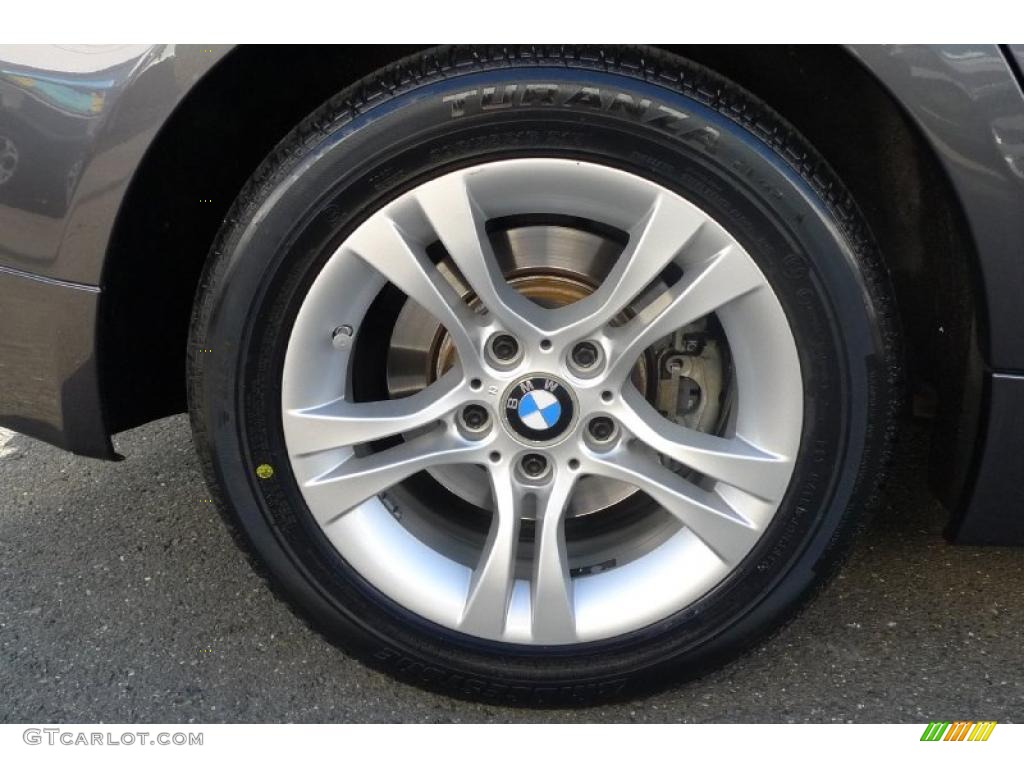 2008 3 Series 328xi Sedan - Sparkling Graphite Metallic / Black photo #17