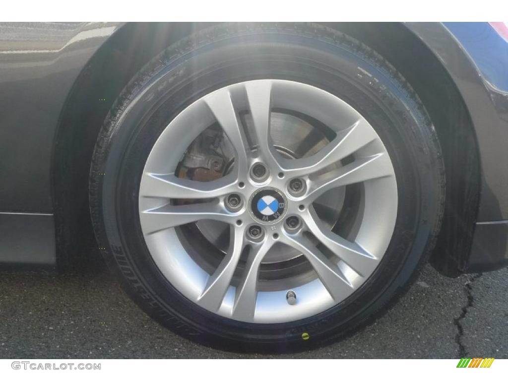 2008 3 Series 328xi Sedan - Sparkling Graphite Metallic / Black photo #19