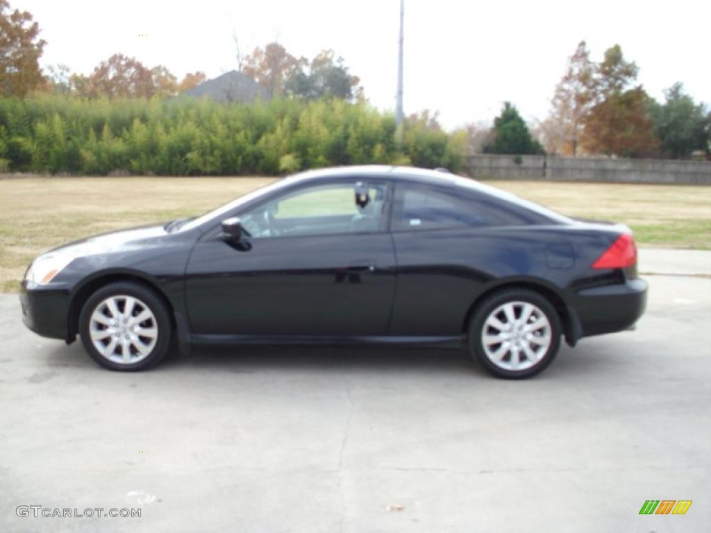 2007 Accord EX V6 Coupe - Nighthawk Black Pearl / Black photo #1