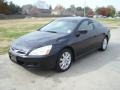 2007 Nighthawk Black Pearl Honda Accord EX V6 Coupe  photo #2