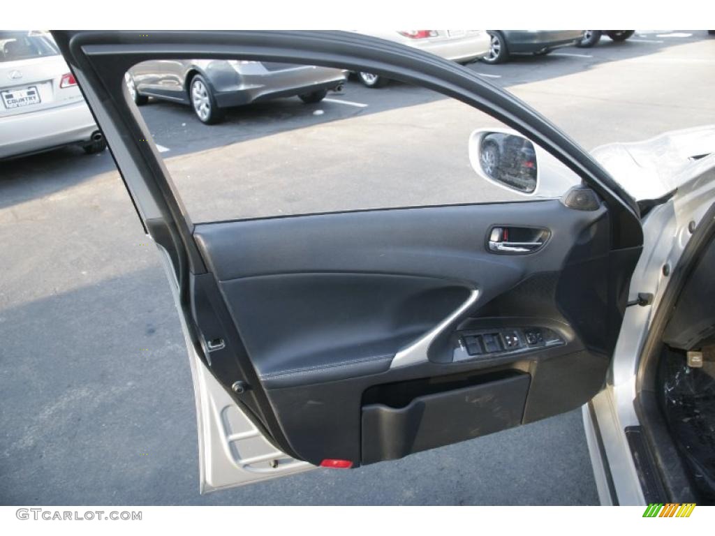 2010 Lexus IS 250 AWD Black Door Panel Photo #42425376