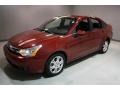 2009 Sangria Red Metallic Ford Focus SES Sedan  photo #3