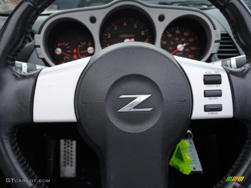 2004 350Z Touring Roadster - Chrome Silver Metallic / Charcoal photo #15
