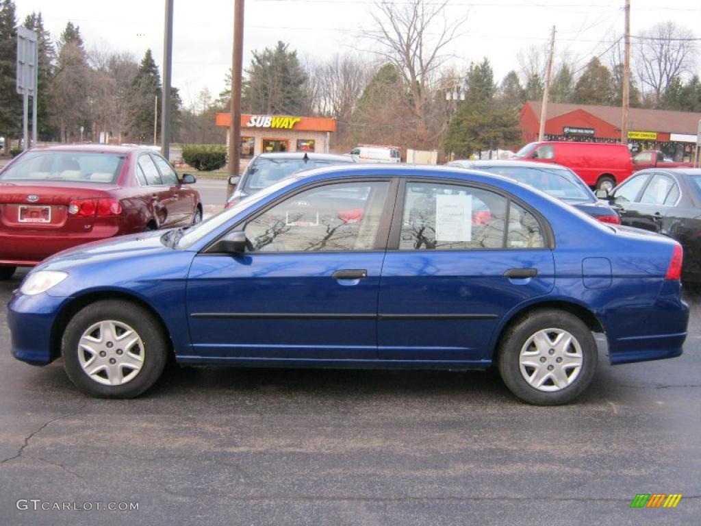 2005 Civic Value Package Sedan - Fiji Blue Pearl / Ivory photo #10