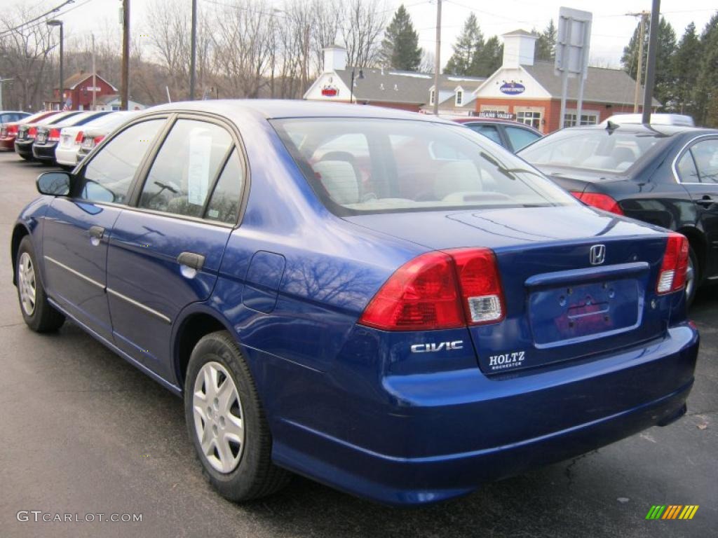 2005 Civic Value Package Sedan - Fiji Blue Pearl / Ivory photo #11
