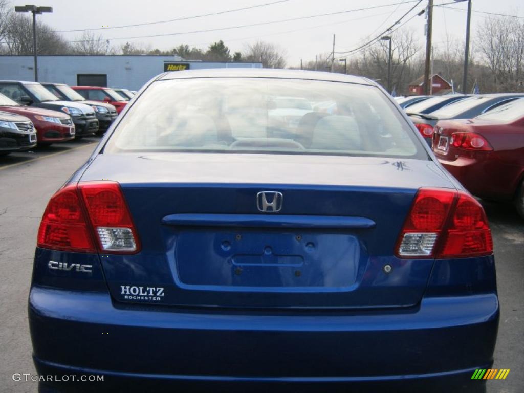 2005 Civic Value Package Sedan - Fiji Blue Pearl / Ivory photo #12