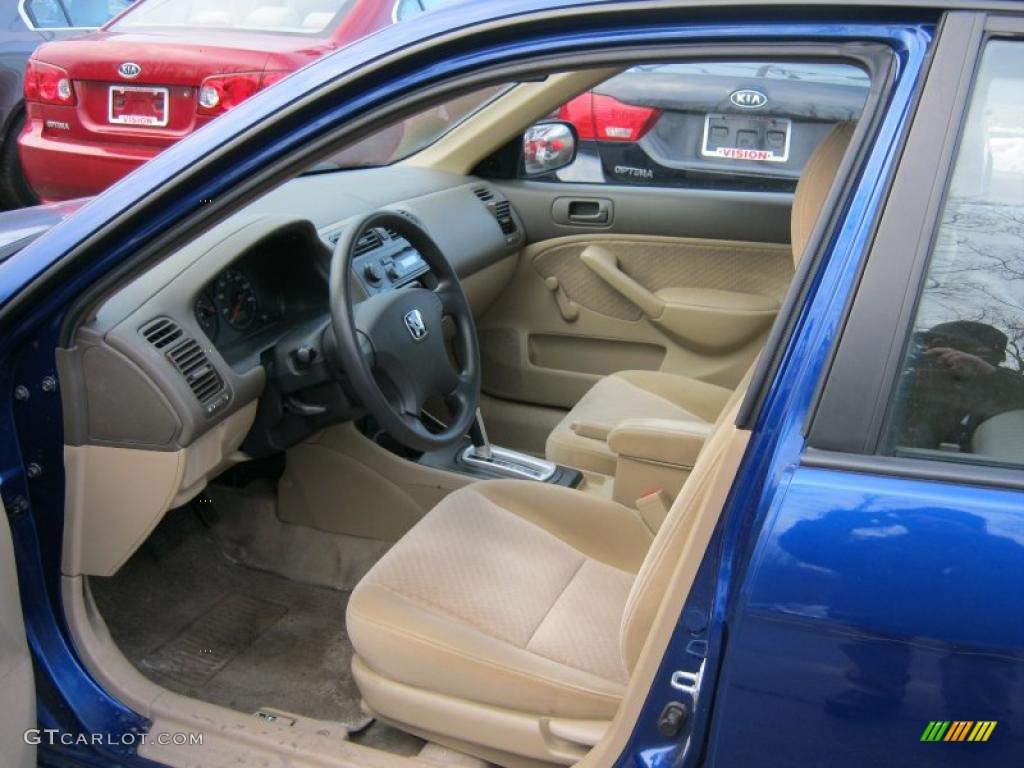 2005 Civic Value Package Sedan - Fiji Blue Pearl / Ivory photo #19