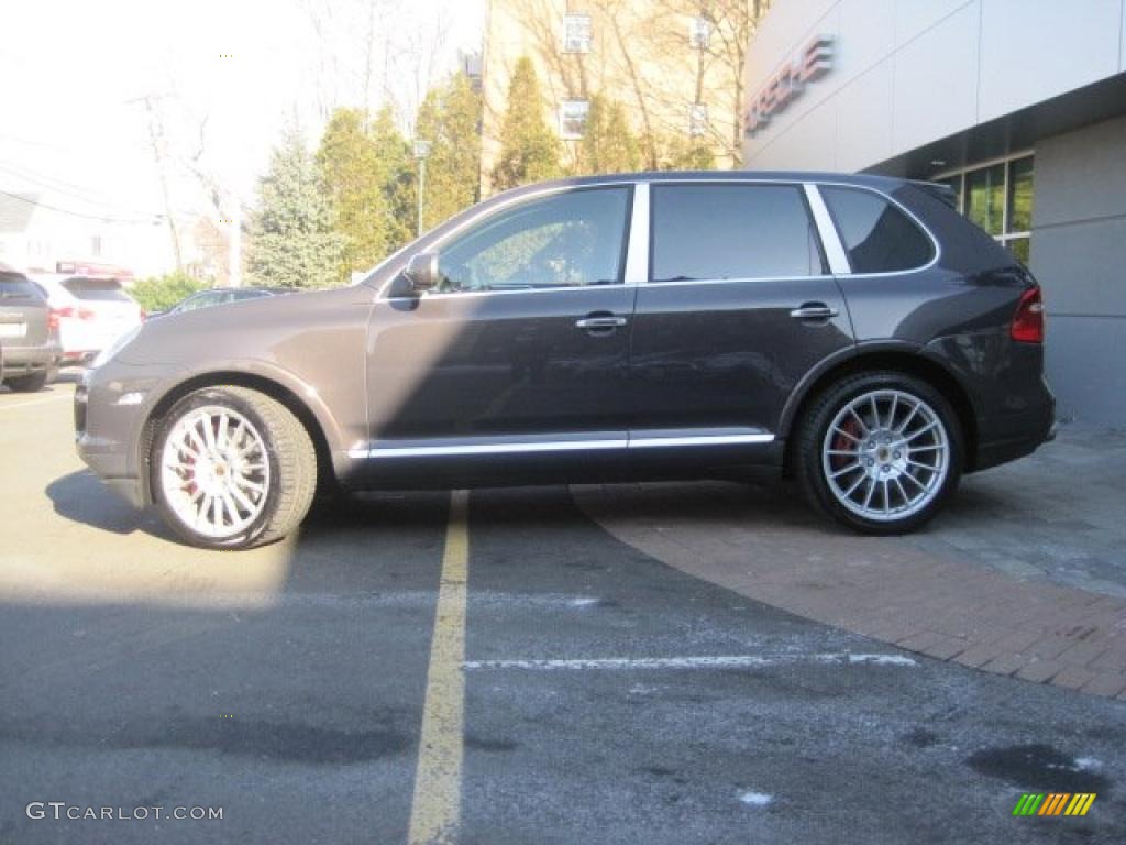 2009 Cayenne Turbo S - Lava Grey Metallic / Black photo #4
