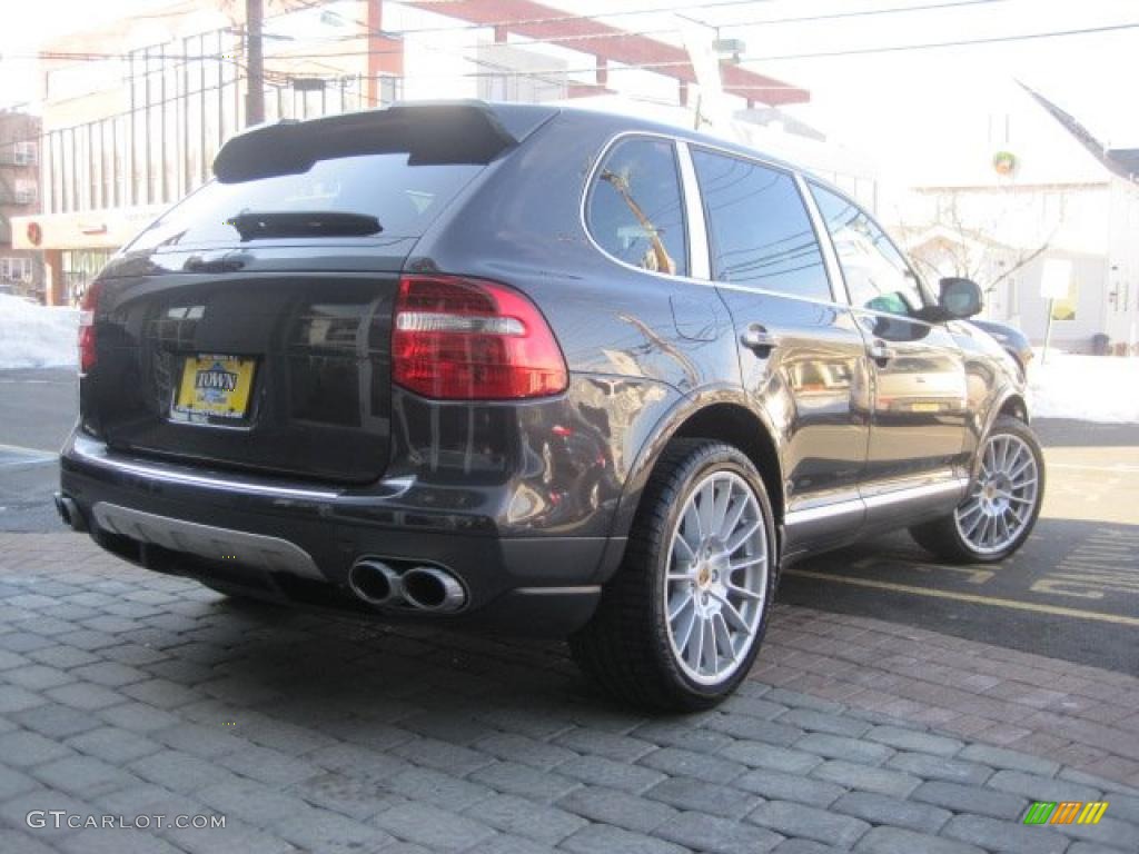 2009 Cayenne Turbo S - Lava Grey Metallic / Black photo #7