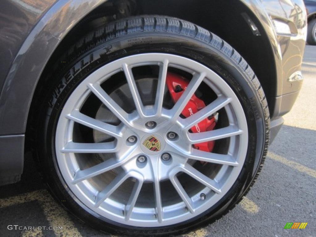 2009 Cayenne Turbo S - Lava Grey Metallic / Black photo #10