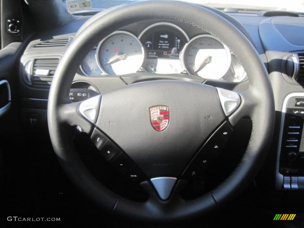 2009 Cayenne Turbo S - Lava Grey Metallic / Black photo #22