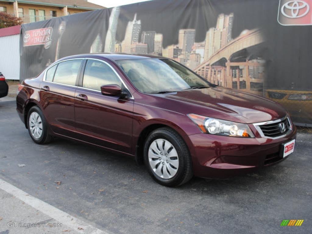 Basque Red Pearl 2009 Honda Accord LX Sedan Exterior Photo #42432496