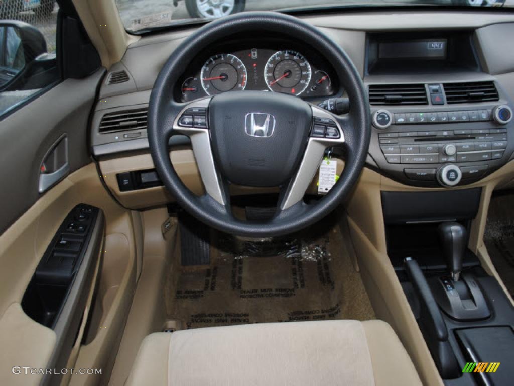 2009 Honda Accord LX Sedan Ivory Dashboard Photo #42432560