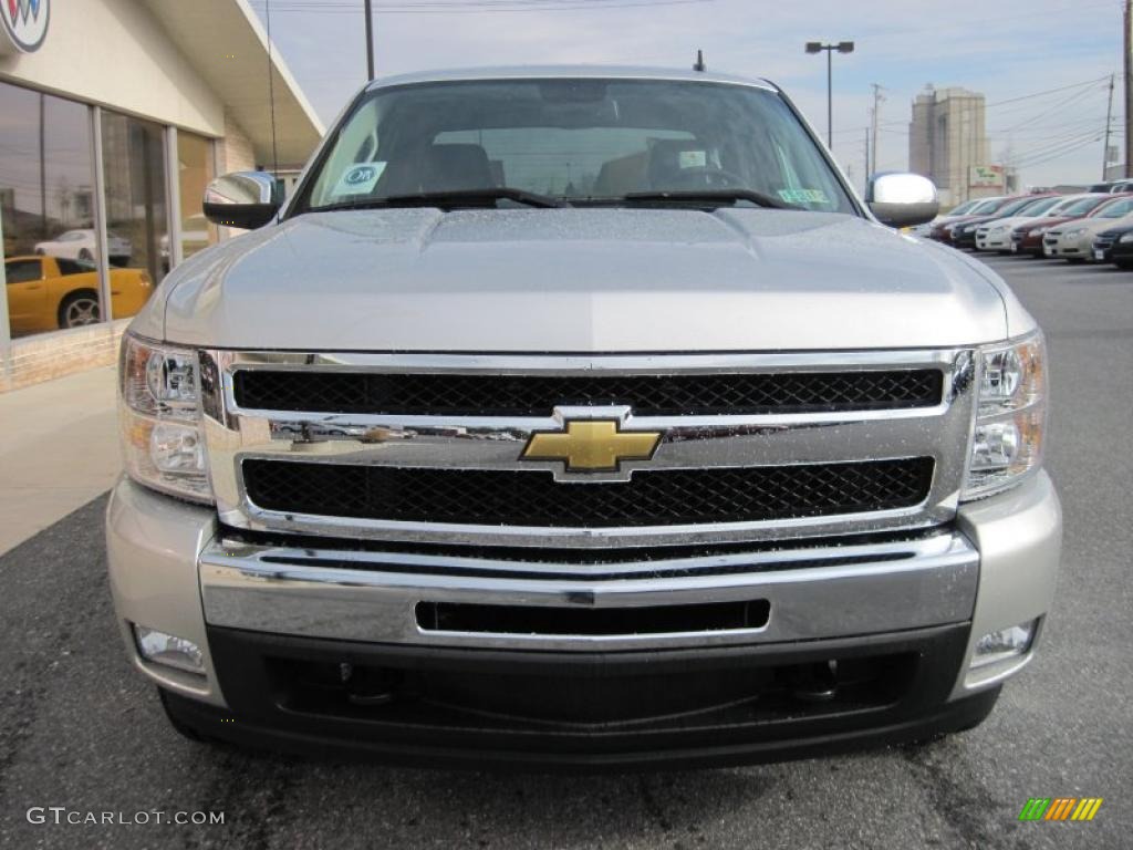 2011 Silverado 1500 LT Texas Edition Crew Cab 4x4 - Sheer Silver Metallic / Ebony photo #4