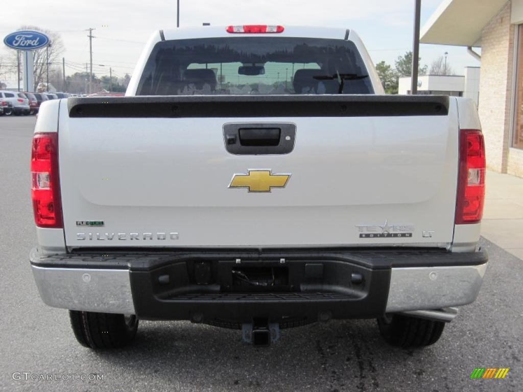 2011 Silverado 1500 LT Texas Edition Crew Cab 4x4 - Sheer Silver Metallic / Ebony photo #10