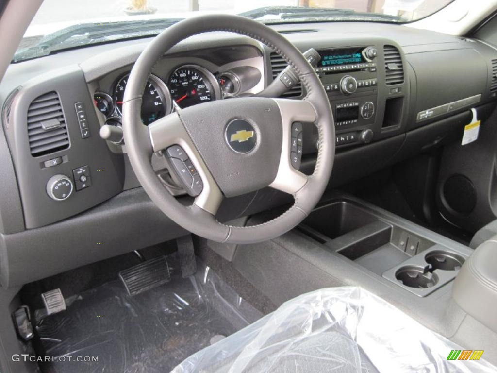 2011 Chevrolet Silverado 1500 LT Texas Edition Crew Cab 4x4 Ebony Dashboard Photo #42433736