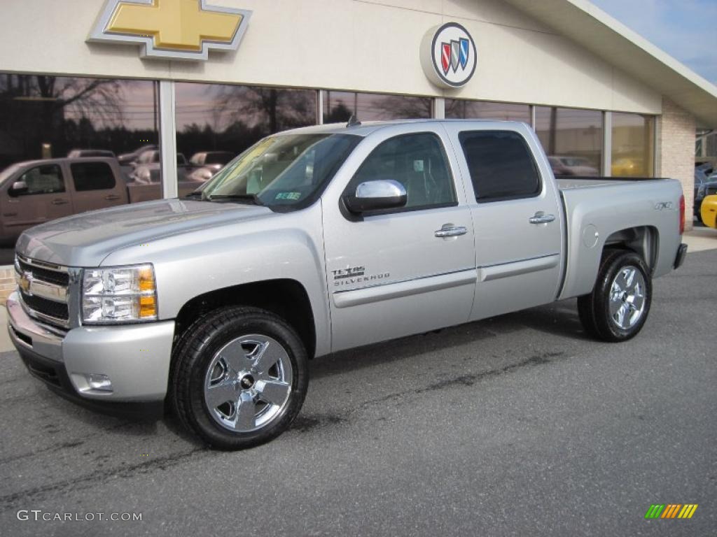 2011 Silverado 1500 LT Texas Edition Crew Cab 4x4 - Sheer Silver Metallic / Ebony photo #16