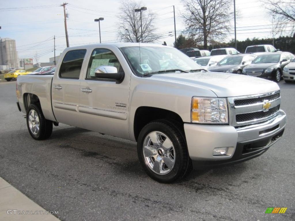 2011 Silverado 1500 LT Texas Edition Crew Cab 4x4 - Sheer Silver Metallic / Ebony photo #19