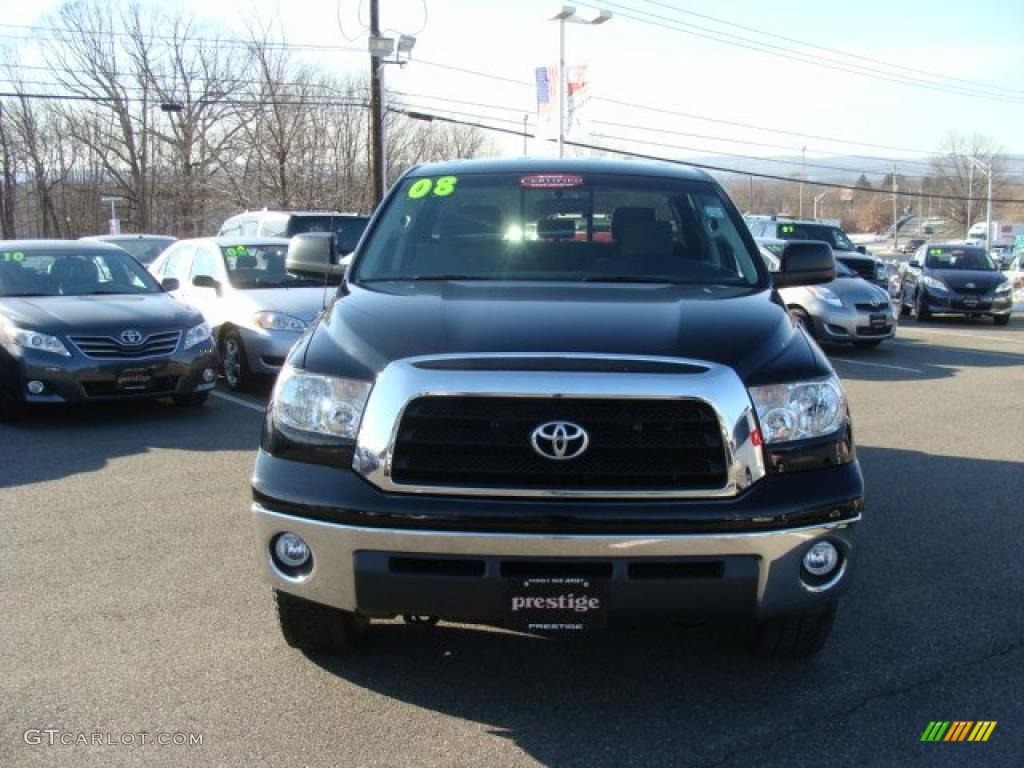 2008 Tundra SR5 TRD Double Cab 4x4 - Black / Graphite Gray photo #2