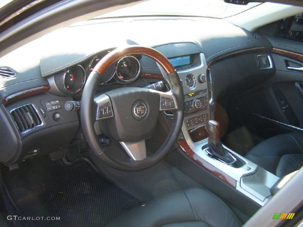Ebony Interior 2011 Cadillac CTS 3.0 Sedan Photo #42437108