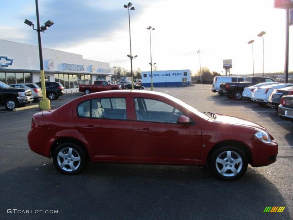 2007 Cobalt LT Sedan - Victory Red / Gray photo #2