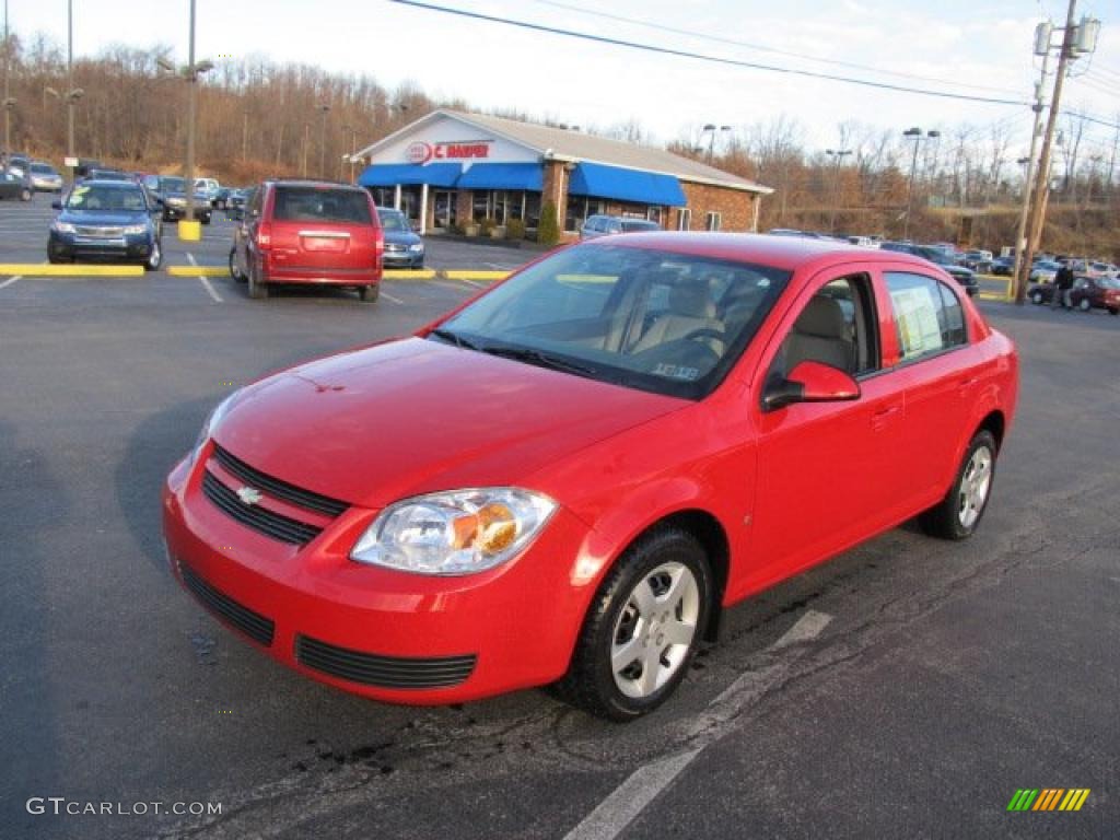 2007 Cobalt LT Sedan - Victory Red / Gray photo #5