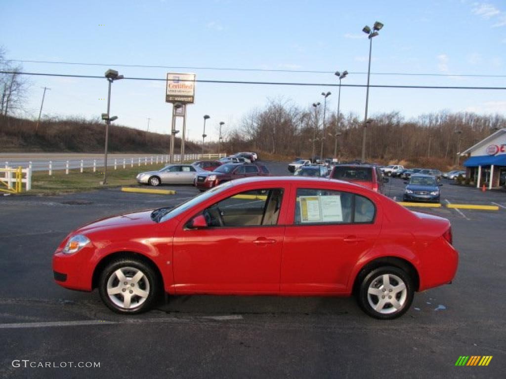 2007 Cobalt LT Sedan - Victory Red / Gray photo #6