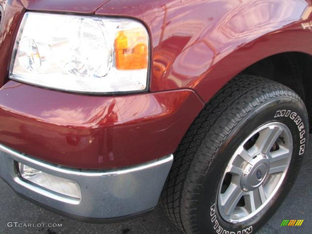 2005 F150 XLT SuperCrew - Dark Toreador Red Metallic / Medium Flint Grey photo #5