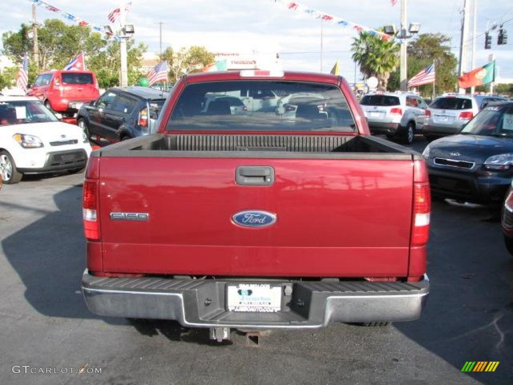 2005 F150 XLT SuperCrew - Dark Toreador Red Metallic / Medium Flint Grey photo #9