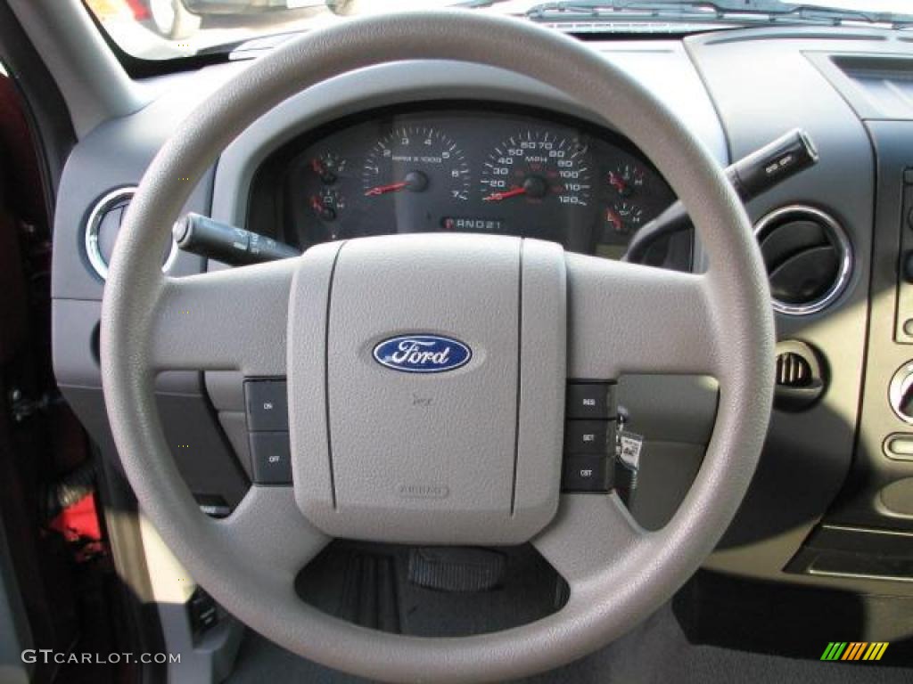 2005 F150 XLT SuperCrew - Dark Toreador Red Metallic / Medium Flint Grey photo #20