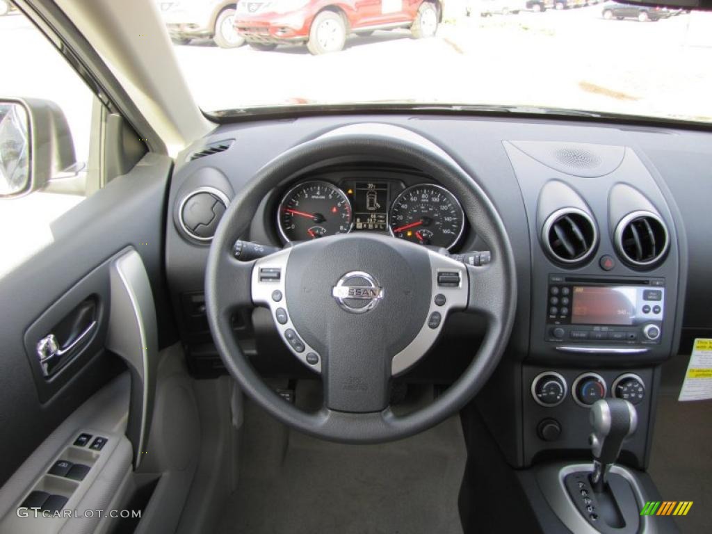 2011 Rogue SV - Wicked Black / Gray photo #14