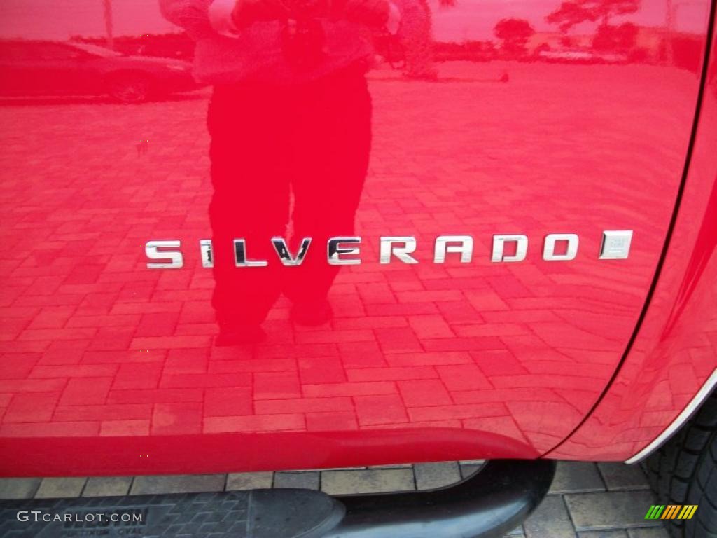 2008 Silverado 1500 Work Truck Regular Cab - Victory Red / Dark Titanium photo #3